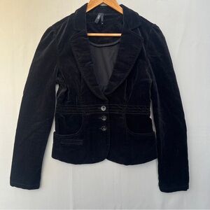 Vintage Max Rave Velvet Blazer | Whimsigoth 90s Y2K